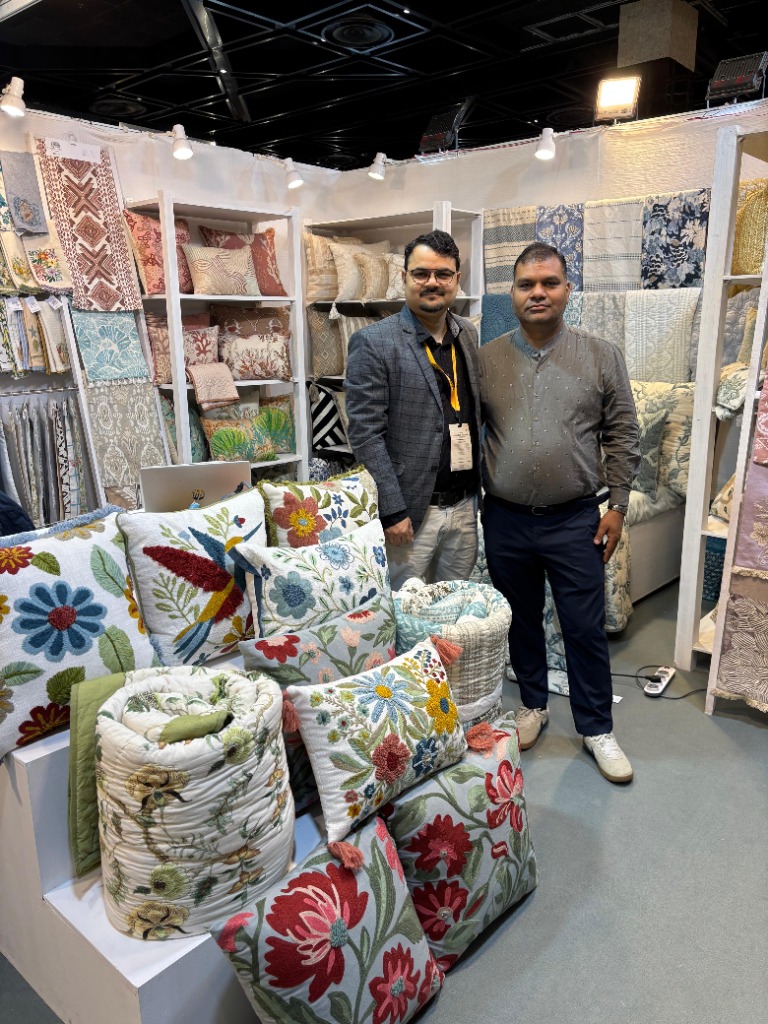 Avitul Living team inside the exhibition stand