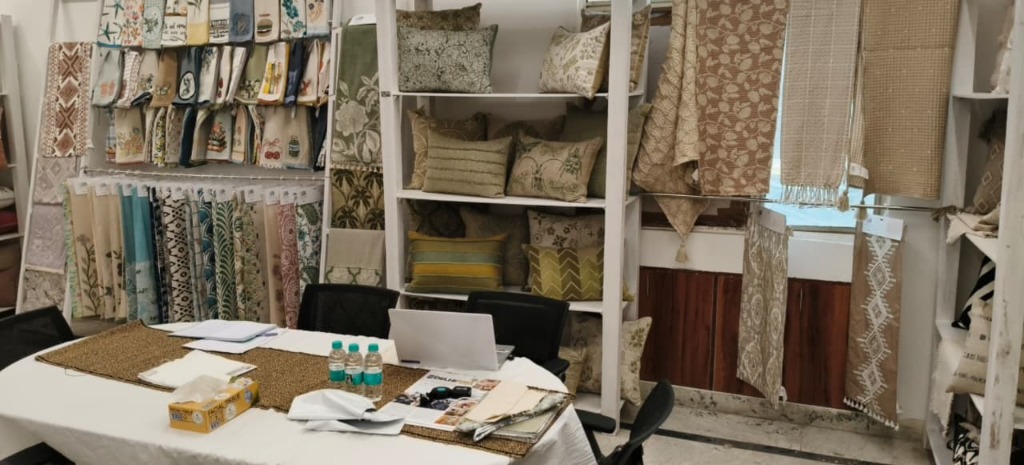 Table textiles and home decor catalog presentation
